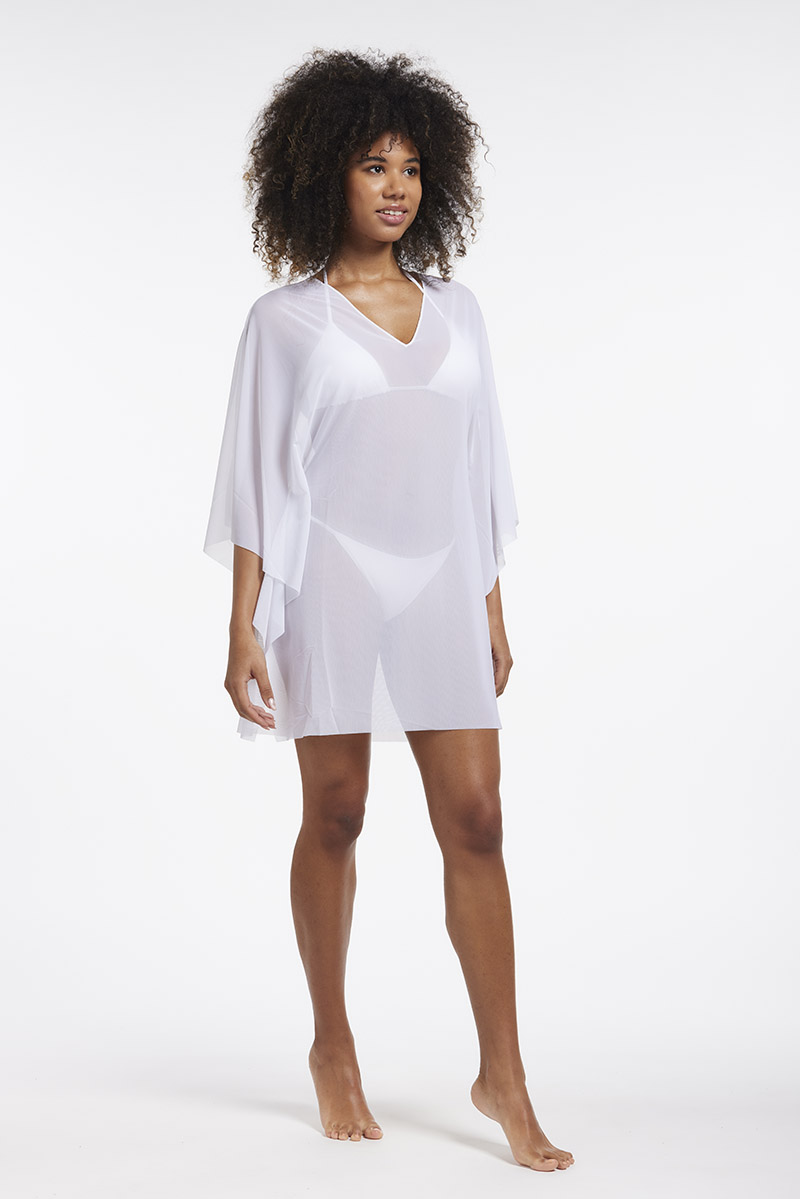 PONCHO TULLE TINTA UNITA