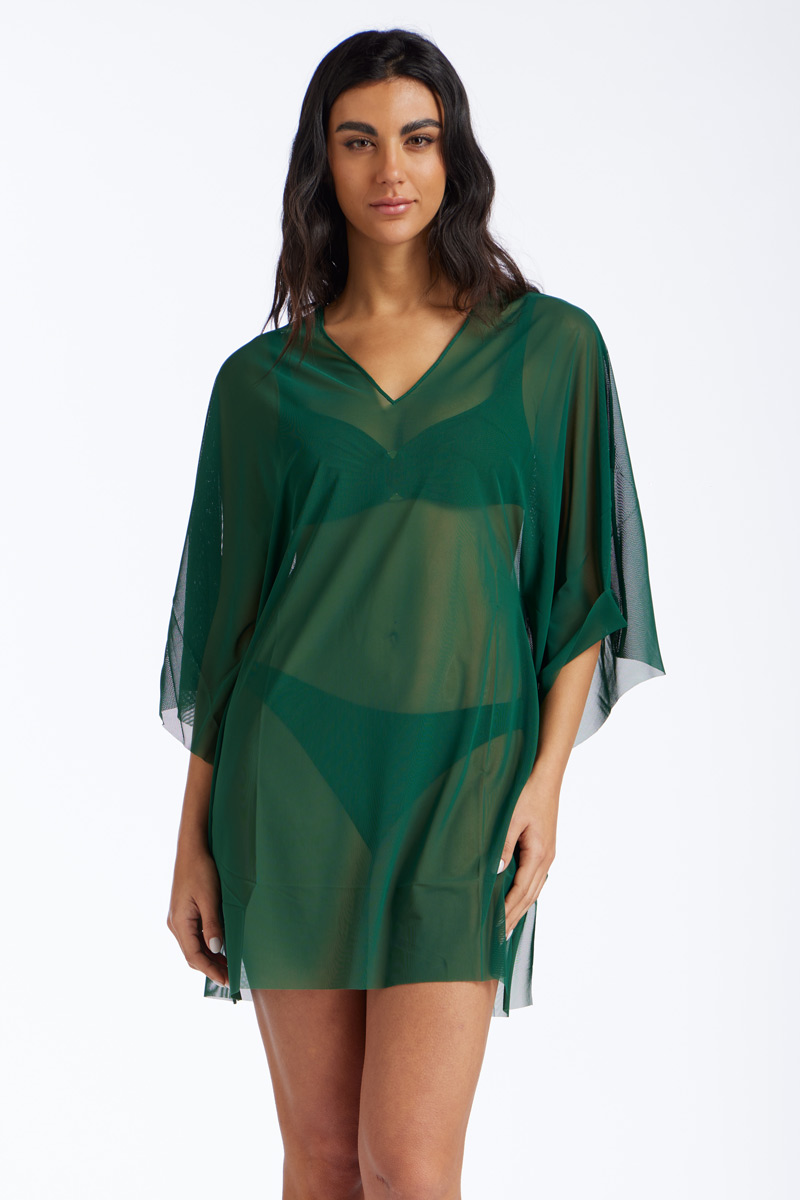 PONCHO TULLE TINTA UNITA