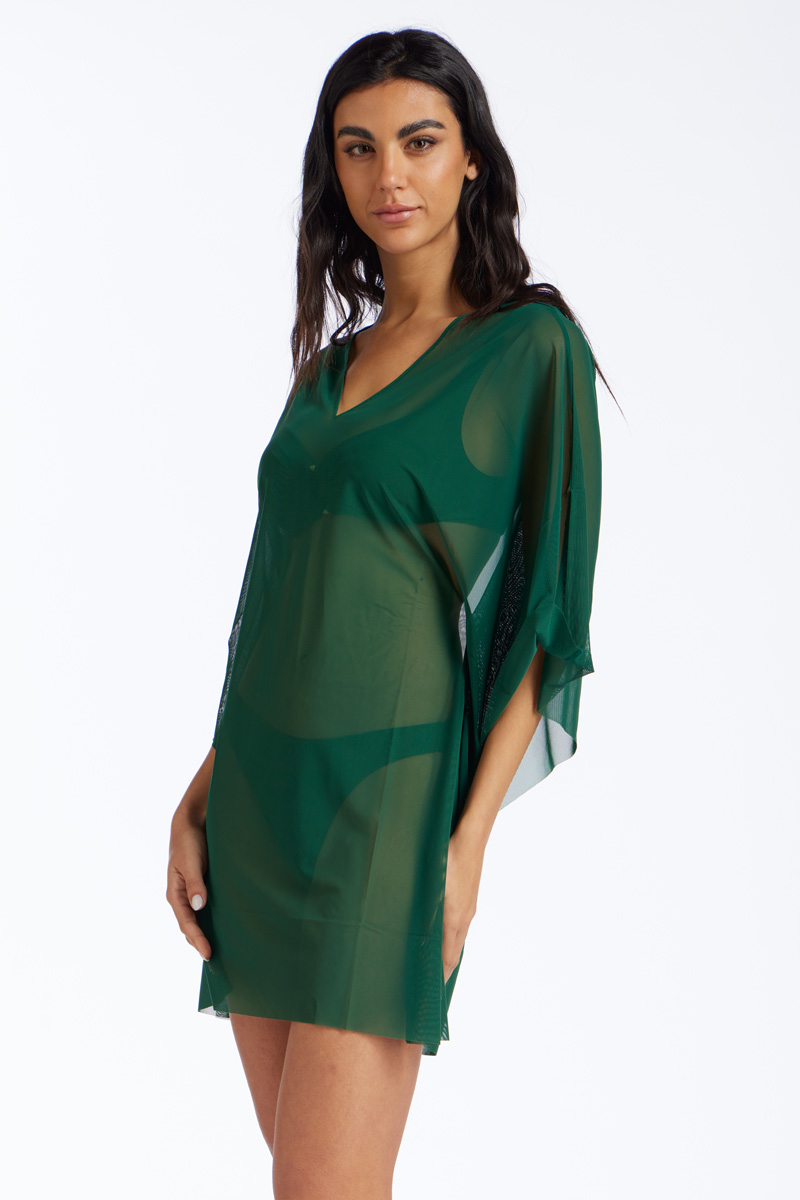 PONCHO TULLE TINTA UNITA