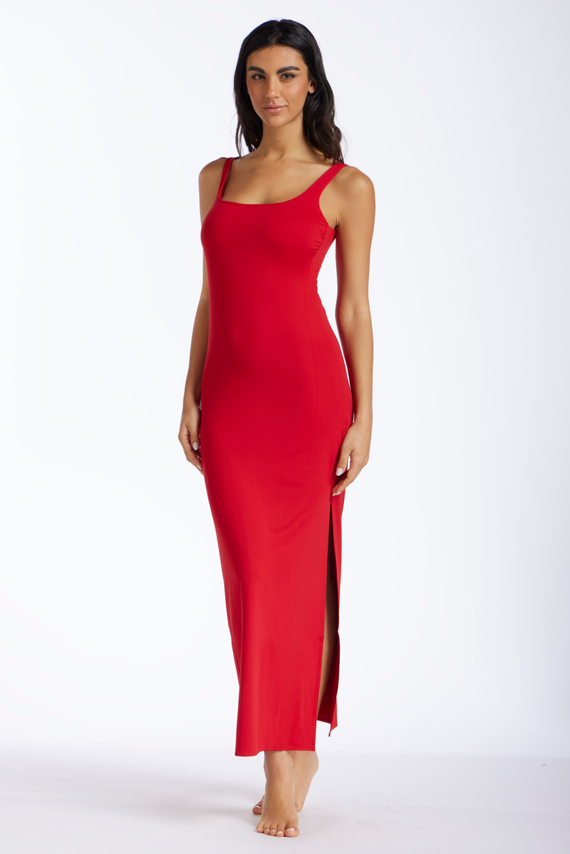 ABITO LUNGO IN MICROFIBRA