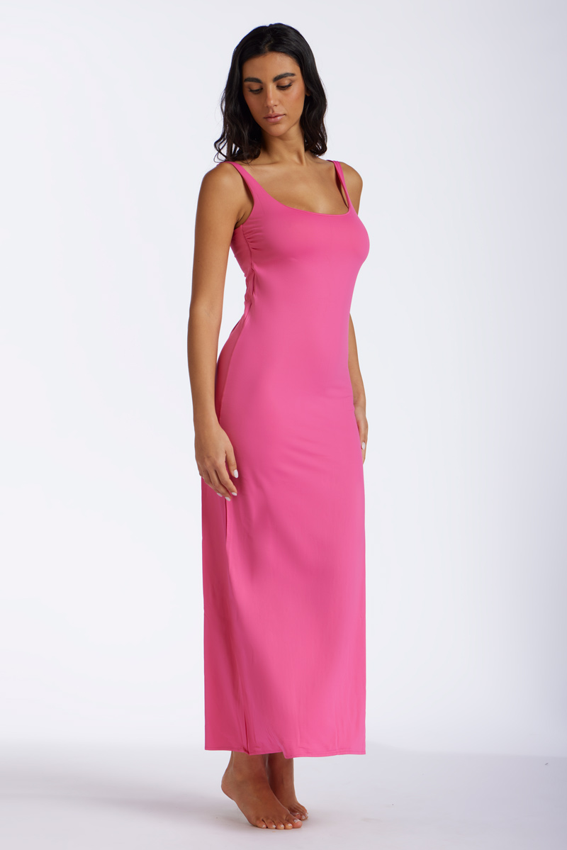 ABITO LUNGO IN MICROFIBRA