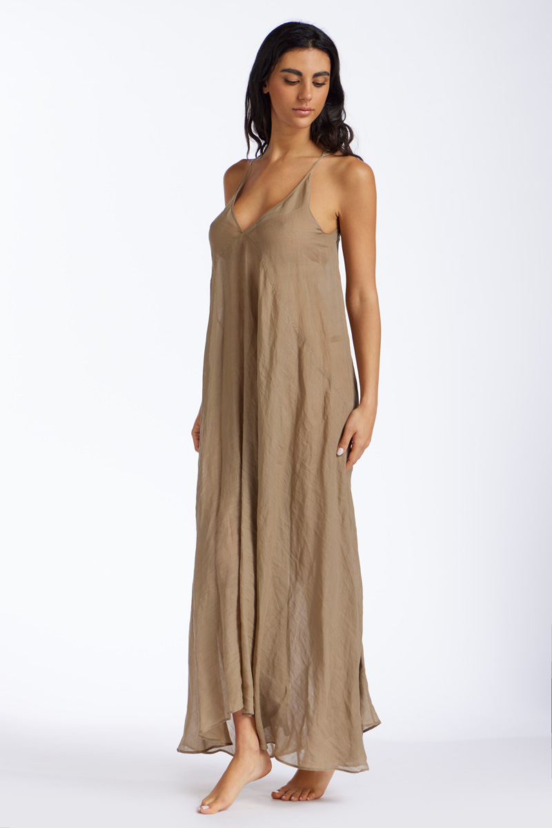 MAXI DRESS IN LINO