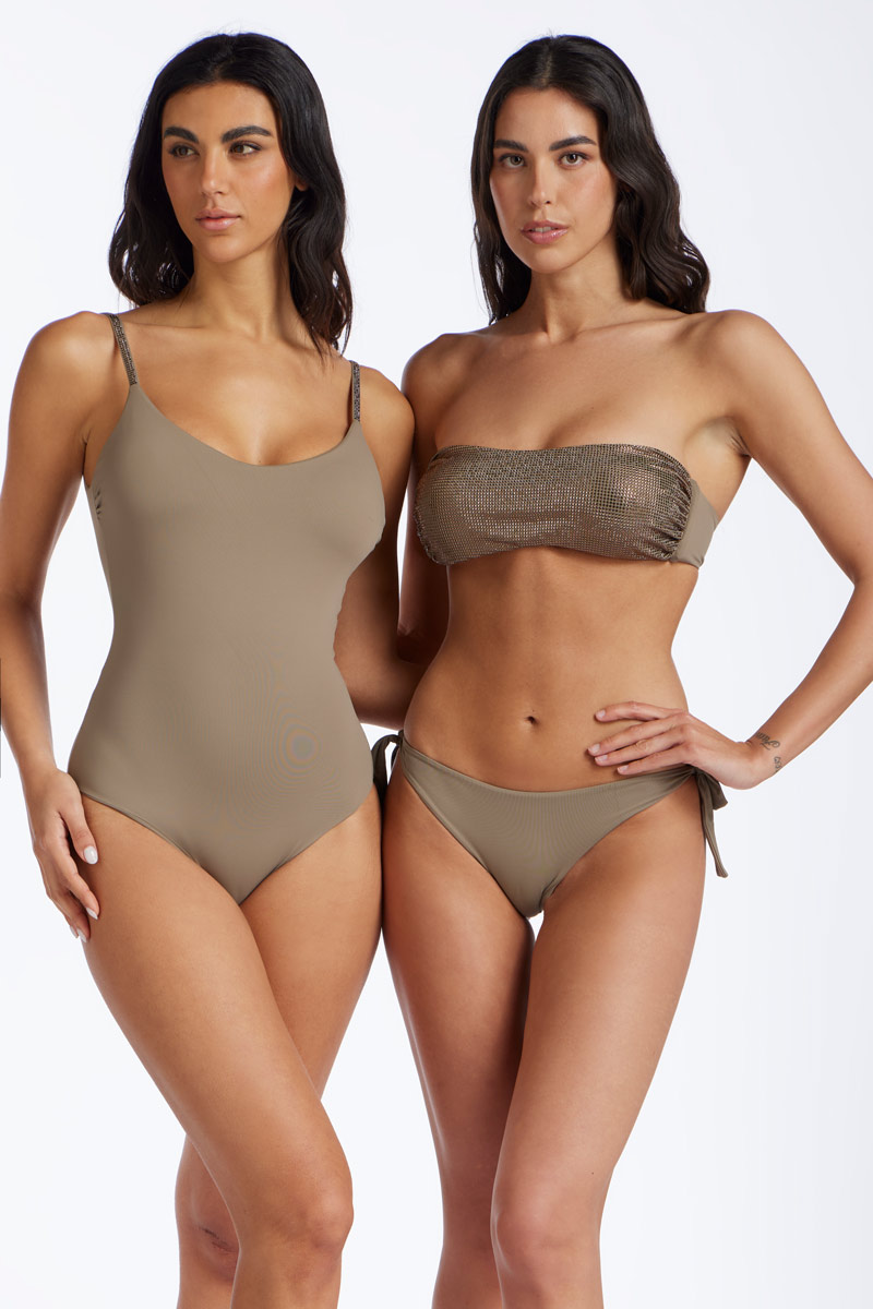 COSTUME INTERO SPALLINE STRASS